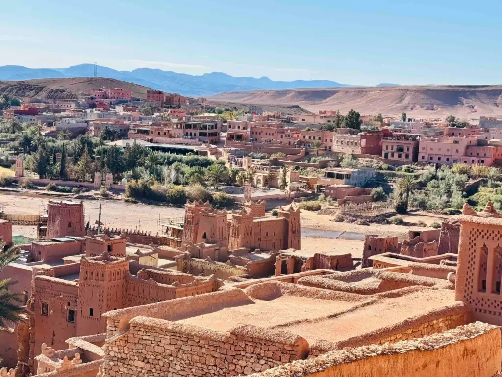 View from Ait Benhaddou in Morocco - one of the top destinations of the world!