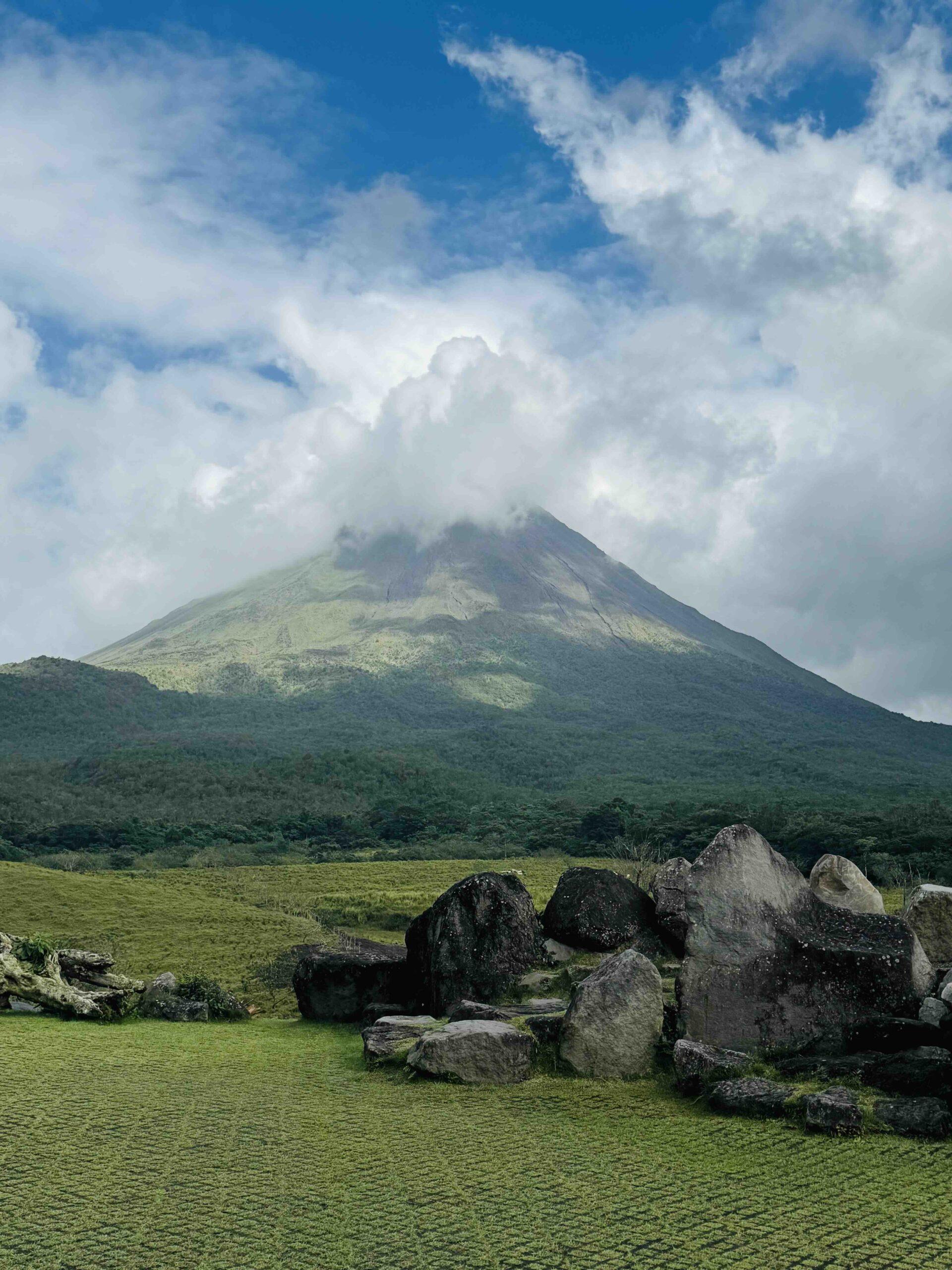 Arenal Volcano view during the road trip in Costa Rica