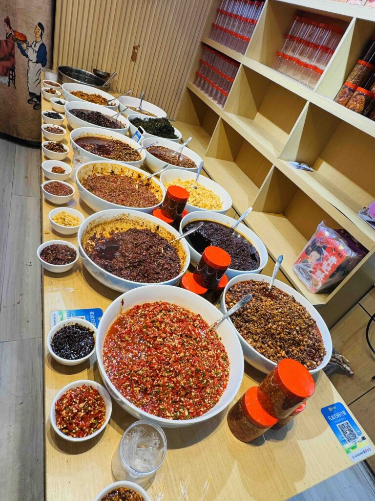 Spices in the night street market in Xi'an