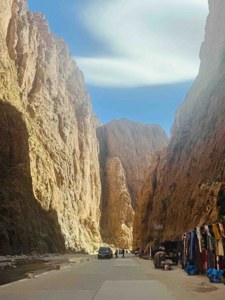 Inside the Todgha Gorge on Morocco 10 day itinerary